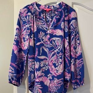Lilly Pulitzer Top Blouse Shirt Size medium.